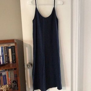 Carly Jean linen spaghetti strap dress